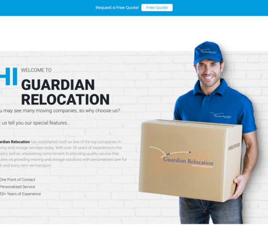Guardian Relocation website