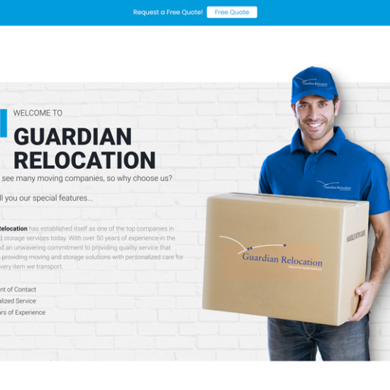 Guardian Relocation website